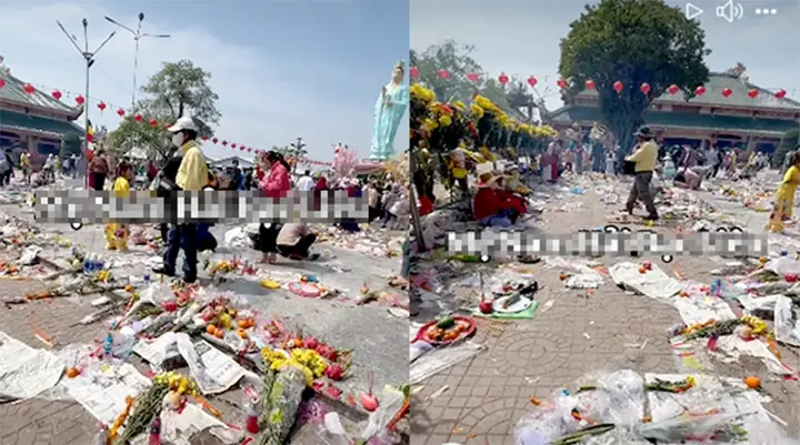 Đồ Lễ Ngập Sân Chùa Ở Bạc Liêu | Báo Điện Tử Tiền Phong