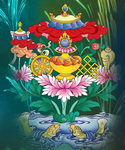 Bát Cát Tường - Vật Phẩm Cúng Dường Cho Đức Phật - The Silk Road ...