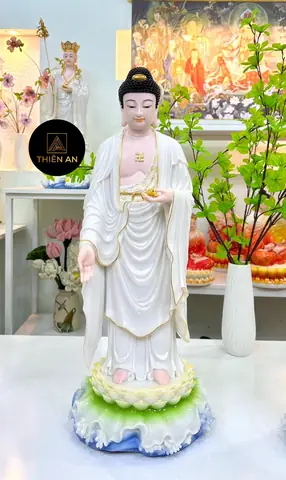 Tượng Phật A Di Đà Đứng Đài Sen Dáng Tịnh Tông Cao 68cm ...