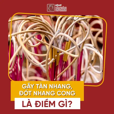 Gãy Tàn Nhang, Đốt Nhang Cong Là Điềm Gì?