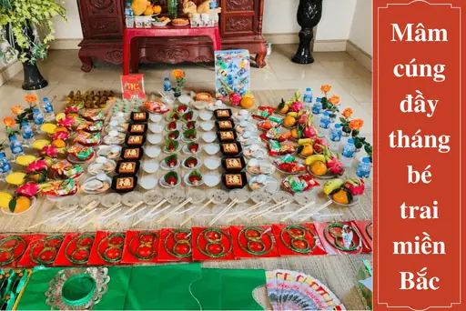 Mâm Cúng Đầy Tháng Bé Trai Miền Bắc Gồm Những Gì? | Huggies ...