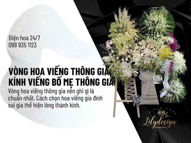 Vòng Hoa Viếng Thông Gia, Kính Viếng Bố Mẹ Thông Gia, Sui Gia Đi ...