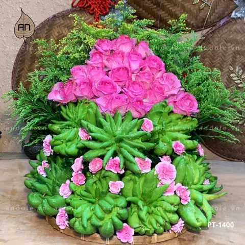 Mẹt 5 Phật Thủ – Mẫu 9 | Hoa Hồng Phấn – Lễ Vật Cúng Lễ Tâm ...