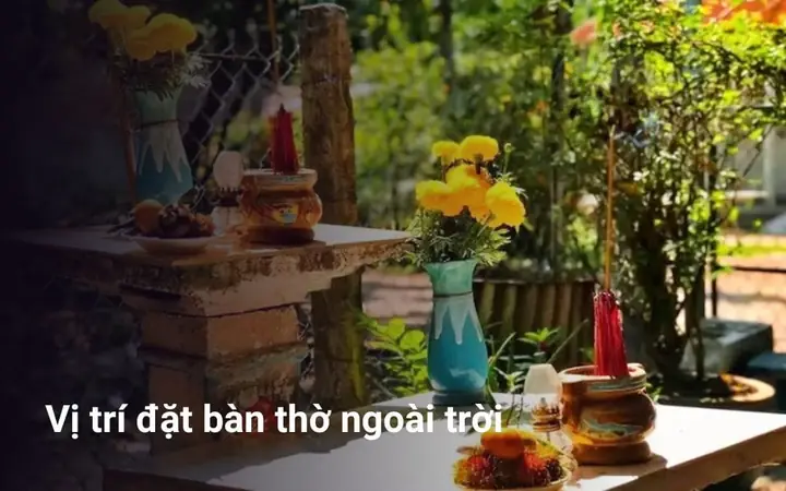 Cẩm Nang Chi Tiết Về Hướng Đặt Bàn Thờ Cúng Giao Thừa Ngoài Trời Chuẩn Phong Thủy