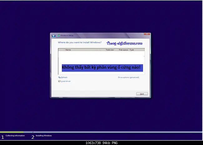Khắc Phục Hiện Tượng Không Nhận Ổ Cứng Khi Cài Đặt Windows 7 Và 8.