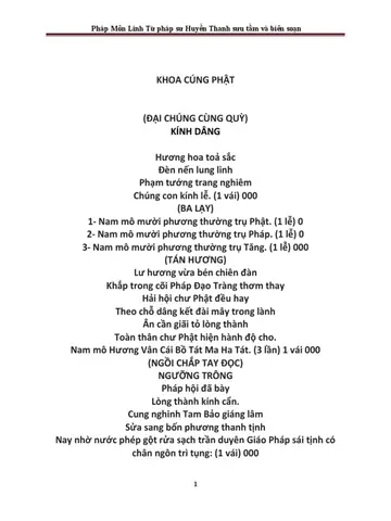 Cách Thực Hiện Nghiệp Thức Cúng Hương Linh Theo Phật Giáo