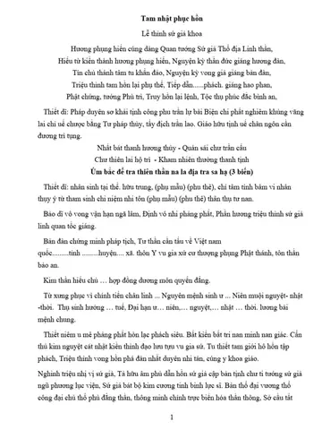 Các Khóa Cúng Phục Hồn: Ý Nghĩa, Văn Khấn Và Quy Trình Chi Tiết