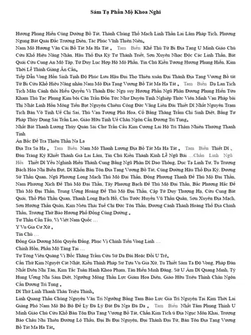 Sám Tạ Phần Mộ Khoa Nghi | Pdf
