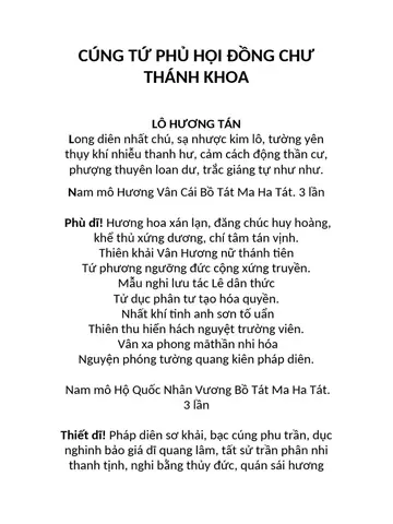 Cúng T Ph H I Đ Ng Khoa | Pdf