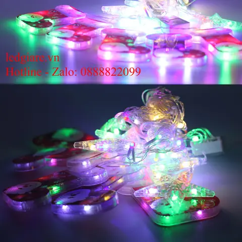 Dây Đèn Led Rèm Tất Noel & 6 Sao Nhỏ 3m: Trang Trí Lộng Lẫy ...