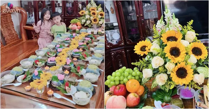 Mẹ Vũng Tàu Làm Mâm Lễ Cúng Căn Cho Con 3 Tuổi Quá Thịnh Soạn ...