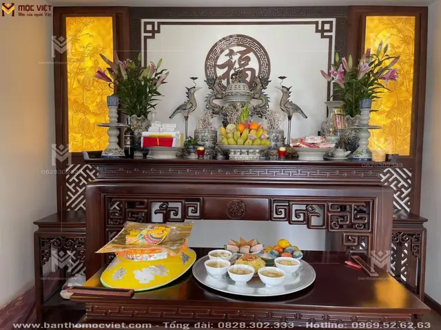Mâm Cúng Bàn Thờ Gia Tiên Đầy Đủ Và Chuẩn Nhất