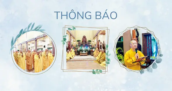 Thông Báo - V/v Tổ Chức Lễ Mãn Hạ - Dâng Y - Cúng Dường Trai ...