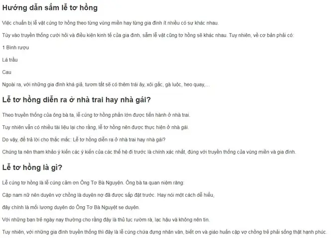 Lễ Tơ Hồng Là Gì?