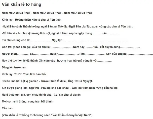 Văn Khấn Yết Cáo Gia Thần, Gia Tiên: