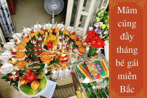 Mâm Cúng Đầy Tháng Bé Gái Miền Bắc Đơn Giản, Đầy Đủ | Huggies