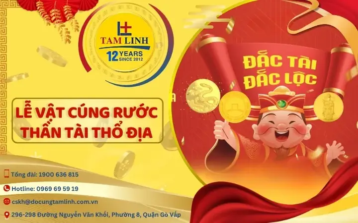 Cách Lập Bàn Thờ & Cúng Thỉnh Thần Tài Thổ Địa Mới Chuẩn