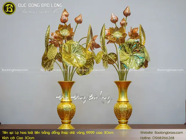 Top 9 Mẫu Bình Bông Lọ Hoa Thờ Phật, Cúng Dường Tam Bảo Đẹp Rẻ