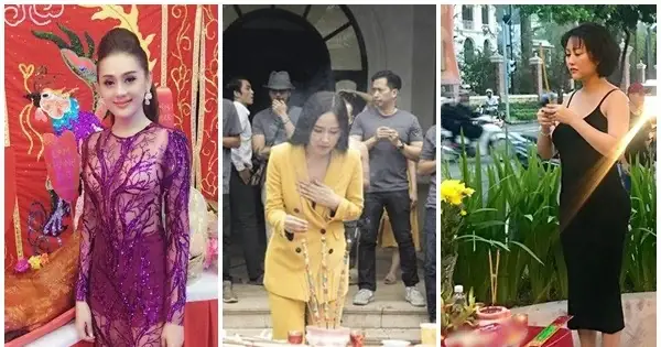 Mai Phương Thuý, Phi Thanh Vân Bị Chê Vì Mặc Hở Khi Cúng Tổ Nghề
