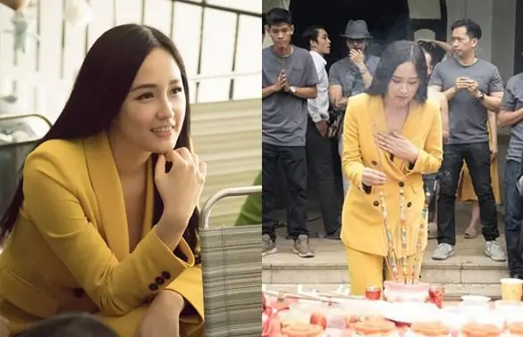 Mai Phương Thúy Suýt Lộ Hàng Vì Diện Vest Không Nội Y Đi Lễ Cúng Tổ ...