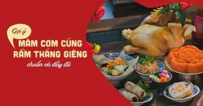 Mâm Cơm Cúng Rằm Tháng Giêng 2024 Đơn Giản Đầy Đủ Hút May ...