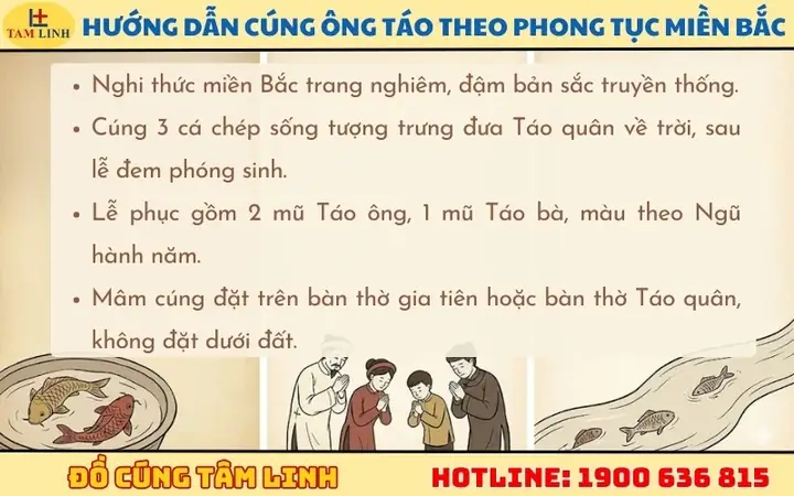 Cẩm Nang Chuẩn Bị Mâm Cúng Ông Táo Miền Bắc: Lễ Vật, Nghi Thức Và Lưu Ý Quan Trọng