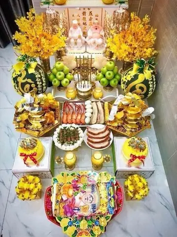 Cẩm Nang Chuẩn Bị Mâm Cúng Thần Tài Ngày Tết招财进宝, Chi Tiết Từng Bước