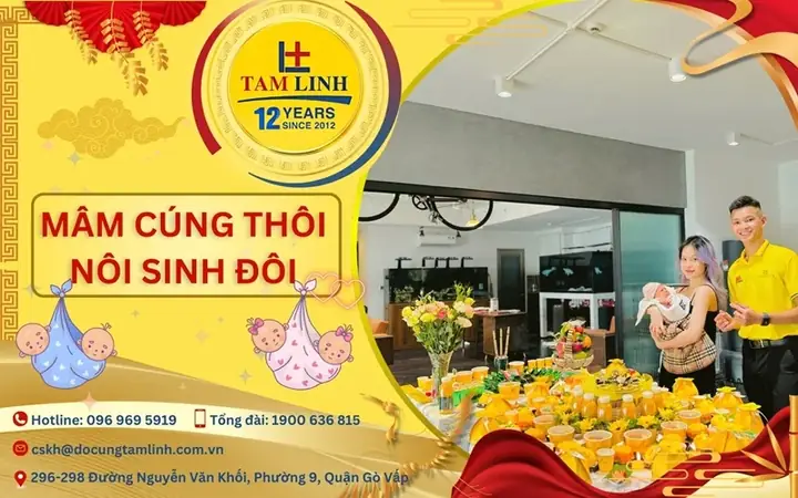 Cẩm Nang Chuẩn Bị Mâm Cúng Thôi Nôi Sinh Đôi Trọn Vẹn Ý Nghĩa