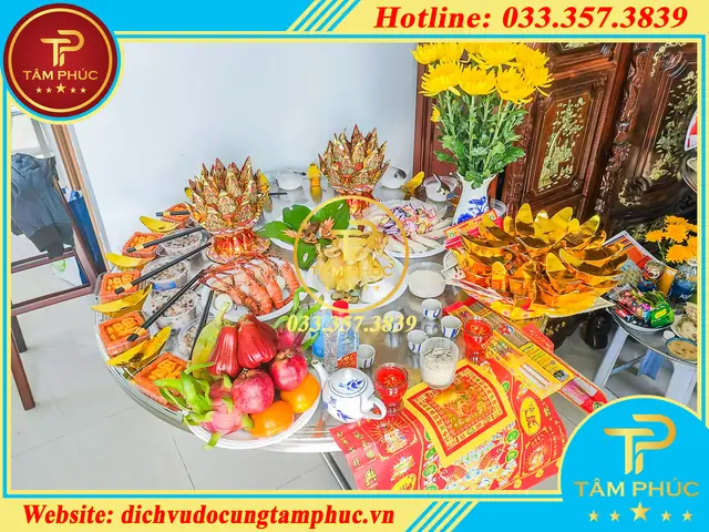 Mâm Cúng Giỗ Tổ Nghề Xây Dựng - Đồ Cúng Tâm Phúc Trọn Gói Tâm ...