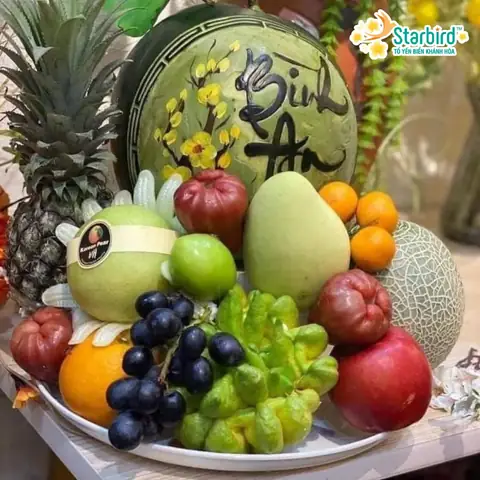 Mâm “cầu Giàu Dừa Đủ Xoài”