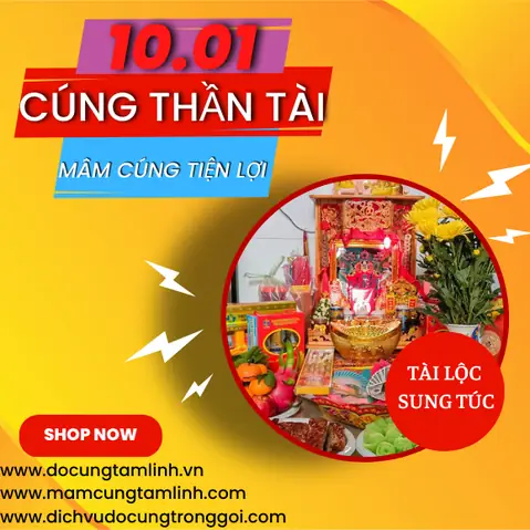 Mâm Cúng Thần Tài - Thổ Địa Tiện Lợi