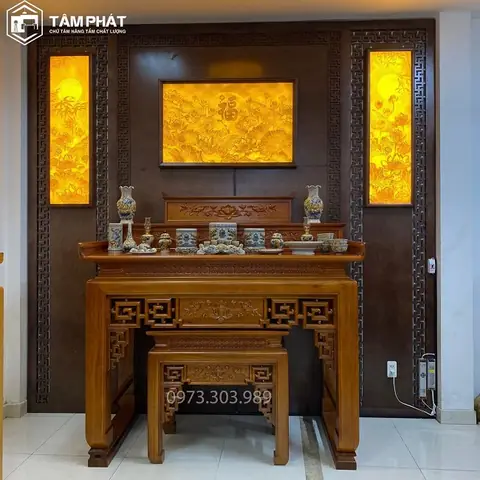 Kích Thước Bàn Cơm Phòng Thờ Theo Phong Thủy Là Bao Nhiêu?