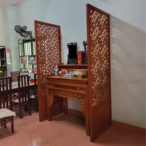 Gợi Ý Các Mẫu Vách Ngăn Bàn Thờ Đẹp, Tinh Tế Nhất 2024
