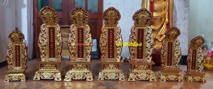 Mẫu Bài Vị Thờ Gia Tiên Đẹp Gỗ Mít