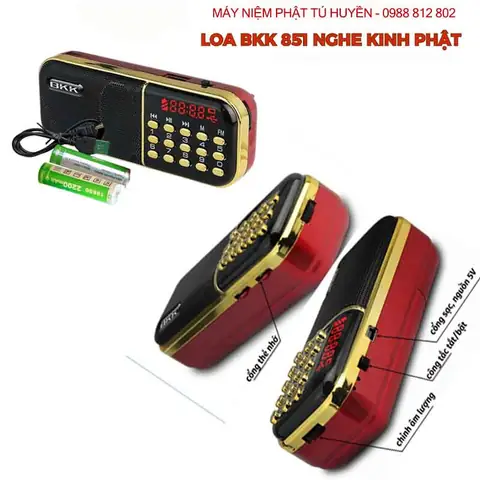 Máy Nghe Kinh Phật Bkk B851s 2 Pin