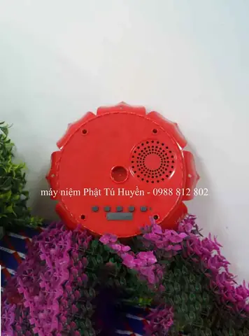 Máy Niệm Phật Hoa Sen Năng Lượng Mặt Trời Có Thẻ Nhớ Loại To