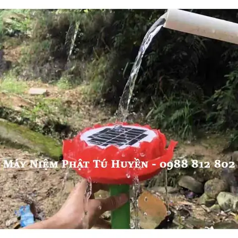 Máy Niệm Phật Năng Lượng Mặt Trời Hình Mái Chùa Không Thẻ Nhớ