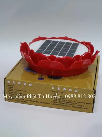 Máy Niệm Phật Hoa Sen Năng Lượng Mặt Trời Có Thẻ Nhớ Loại To