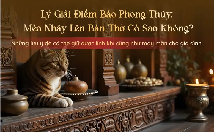 Lý Giải Điềm Báo Phong Thủy: Mèo Nhảy Lên Bàn Thờ Có Sao ...