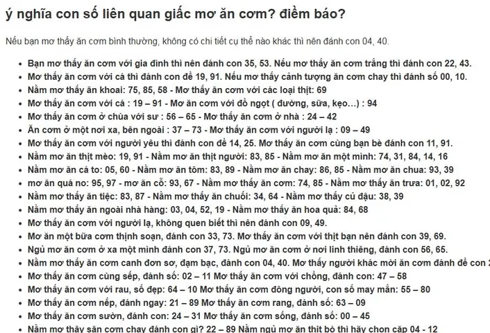 Giải Mã Giấc Mơ Thấy Cơm Trắng: Ý Nghĩa Tâm Linh Và Những Con Số May Mắn