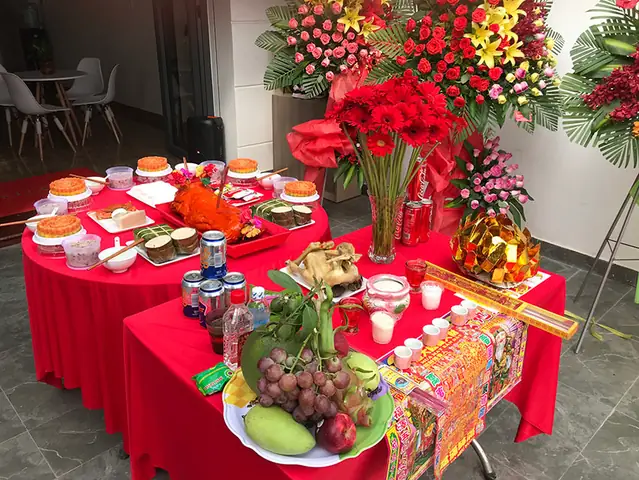 Mâm Cúng Khai Trương Công Ty Cửa Hàng Đơn Giản Nhưng [chuẩn]