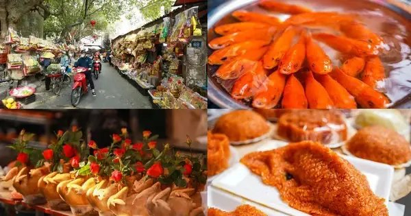 Tết Ông Công Ông Táo: Đồ Cúng Chế Biến Phong Phú, Gà Ngậm Hoa ...