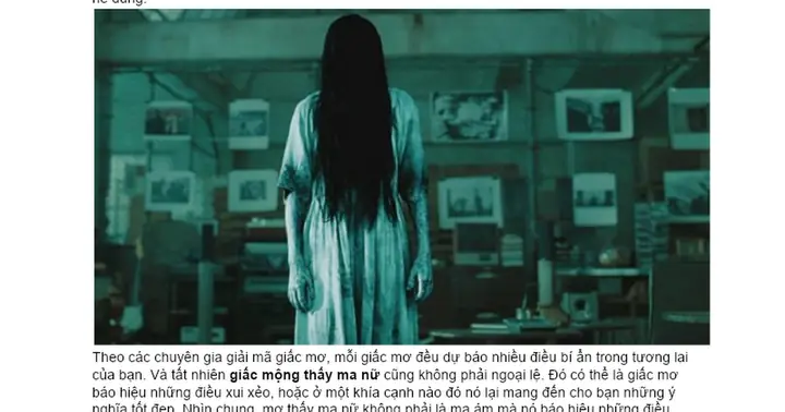 Giải Mã Ý Nghĩa Giấc Mơ Thấy Ma Nữ Áo Trắng Và Những Con Số May Mắn