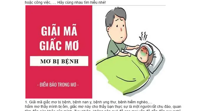 Nằm Mơ Thấy Mình Bị Bệnh Sắp Chết: Giải Mã Ý Nghĩa Và Những Điềm Báo Ẩn Sau