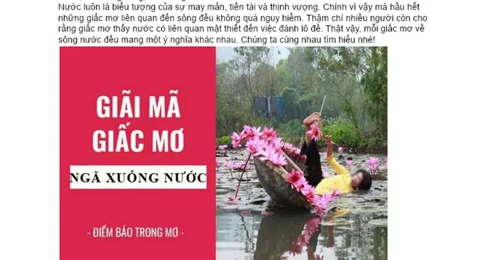 Giải Mã Chi Tiết Giấc Mơ Thấy Mình Rơi Xuống Nước: Điềm Báo Gì Và Cách Hóa Giải?