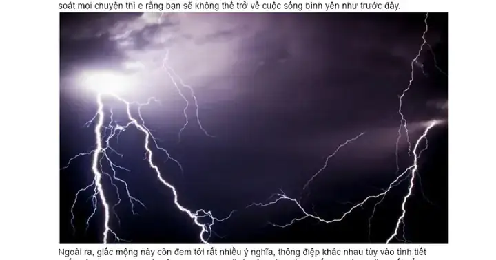 Giải Mã Chi Tiết Ý Nghĩa Nằm Mơ Thấy Sét Đánh Người Thân: Điềm Báo Gì Và Nên Làm Gì?