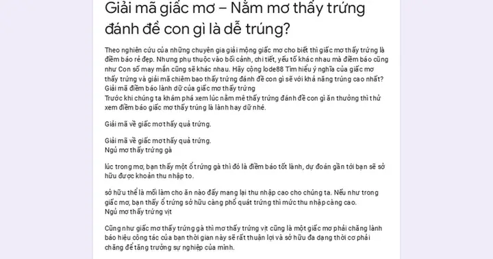 Giải Mã Giấc Mơ Thấy Trứng Gà: Điềm Báo Gì Và Những Con Số May Mắn Liên Quan