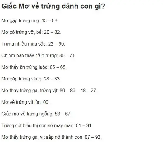 Giải Mã Ý Nghĩa Và Con Số May Mắn Khi Nằm Mơ Thấy Lượm Trứng Vịt