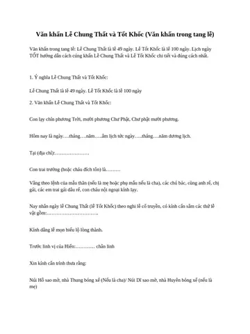 Nghi Thức Cúng Tốt Khốc: Ý Nghĩa, Chuẩn Bị Và Thực Hành Đúng