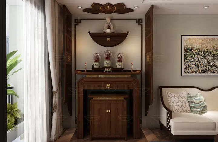 Nguyên Tắc Đặt Bàn Thờ Phật Và Gia Tiên Chung Cư-dễ Áp Dụng